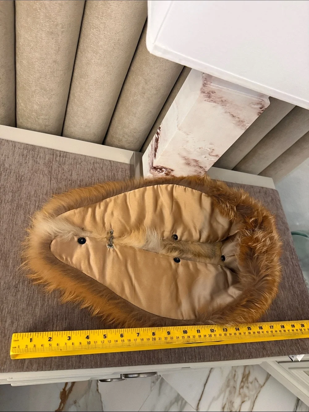 Red Fox fur collar vintage